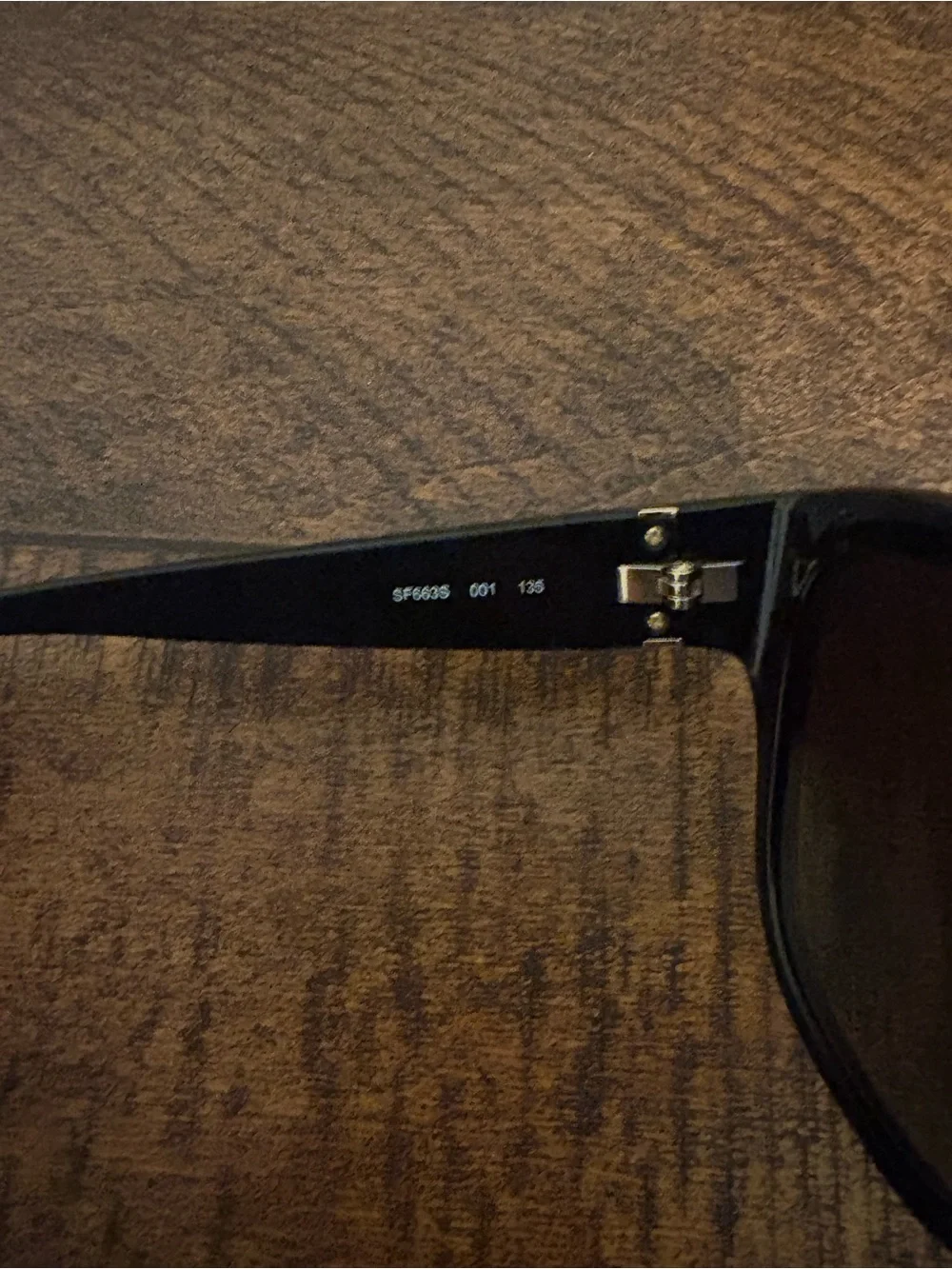 Salvatore Ferragamo Black Frame Sunglasses with Brown Lenses